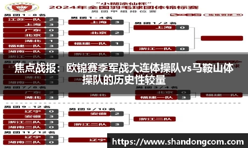 焦点战报：欧锦赛季军战大连体操队vs马鞍山体操队的历史性较量