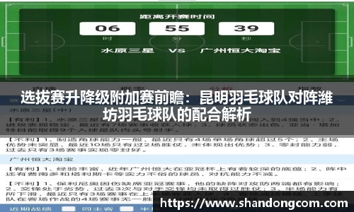 选拔赛升降级附加赛前瞻：昆明羽毛球队对阵潍坊羽毛球队的配合解析