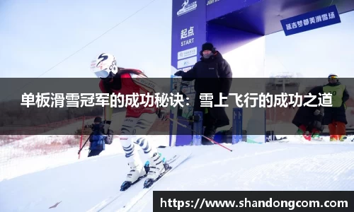 单板滑雪冠军的成功秘诀：雪上飞行的成功之道